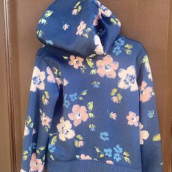 Girls Floral Hoodie Jacket  5-6.