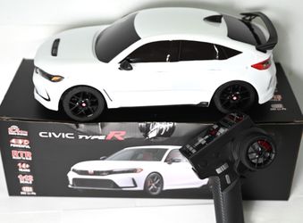 New 2026 Honda Civic Type-R 1:12 RC Car RTR 4WD 2.4GHz White