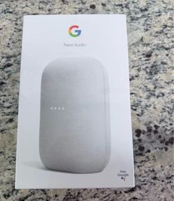 Google Nest Audio Smart Speaker Voice Assistant - Chalk - New & Sealed