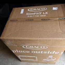 Brand new, unopened graco SlimFit3™ LX 3-in-1 Car Seat