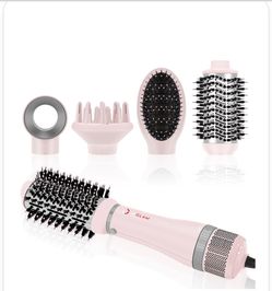 IG INGLAM 4-In-1 Blowout Hair Dryer Brush Set - Pink