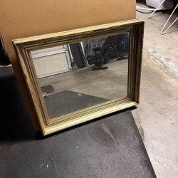 Mirror W/ Gold Frame 