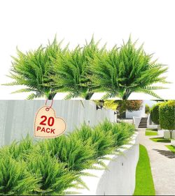 Artificial Boston Fern Plants Bushes 20Packs