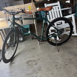 VIRIBUS Hybrid Bicycle, 28-inch Road Bike, 7 Speed ​​for Men, Women and Adults, Lightweight 700C Aluminum Hybrid Bike for Adults for City Commuting, V