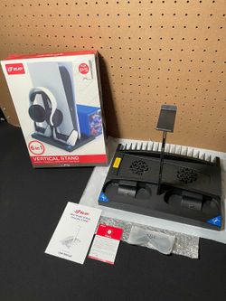 New Bejoy Vertical Cooling Stand For A Ps5, 6 in 1, Cooling Fan-Charging Dock