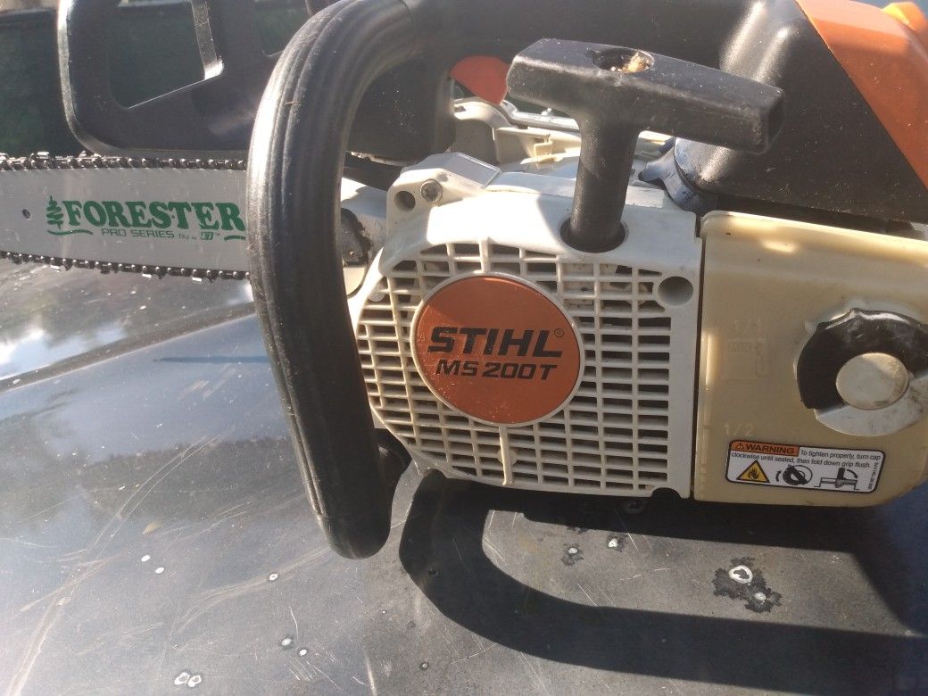 Sthils Ms 200T Commercial Aborist Top Handle Tree Climbing Chainsaw