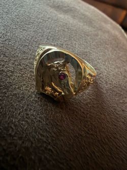 14K Horseshoe Ring