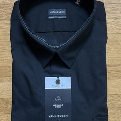 Van Heusen Men's Fitted Wrinkle Free Longsleeve