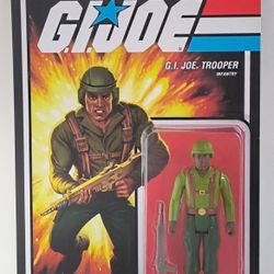 Super7 ReAction G.I. Joe Infantry Trooper 3.75” (Black) Action Figure Carded