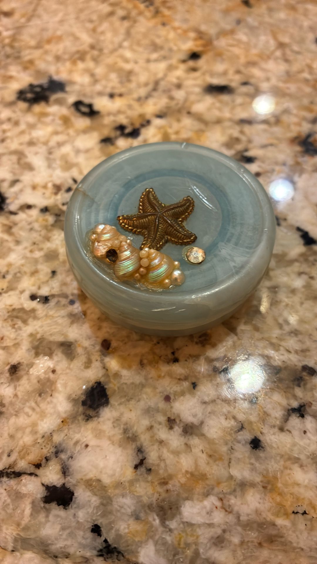 Vintage Collapsible Drinking Cup Sky Blue