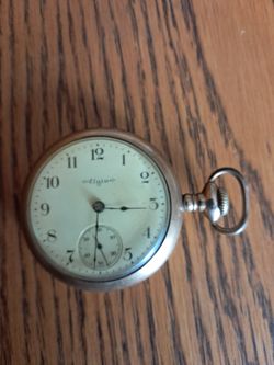 Antique Elgin Open Face Pocket Watch