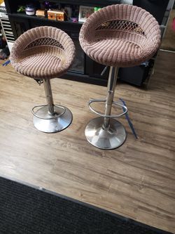 Wicker Stool Chairs