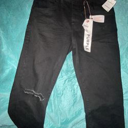 Purple jeans