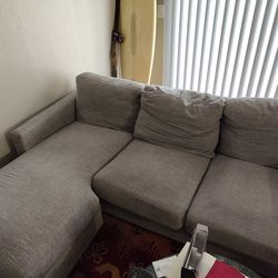 Grey three seat couch