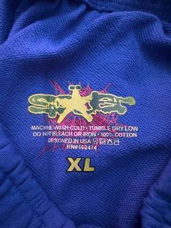 Sp5der pants Blue XL