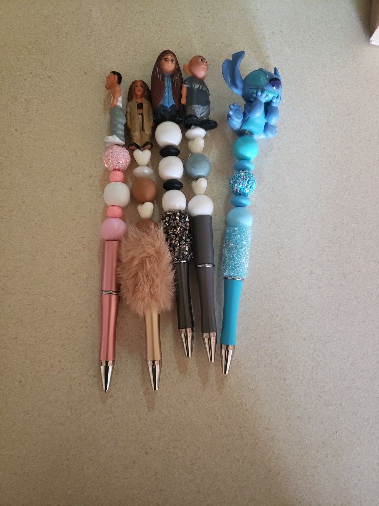 Beaded Pens With Characters READ DESCRIPTION