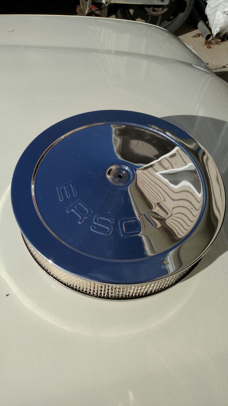 14" x 3" Erson chrome air filter