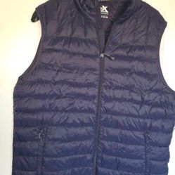 Men's Vest Blue Jacket Chaleco