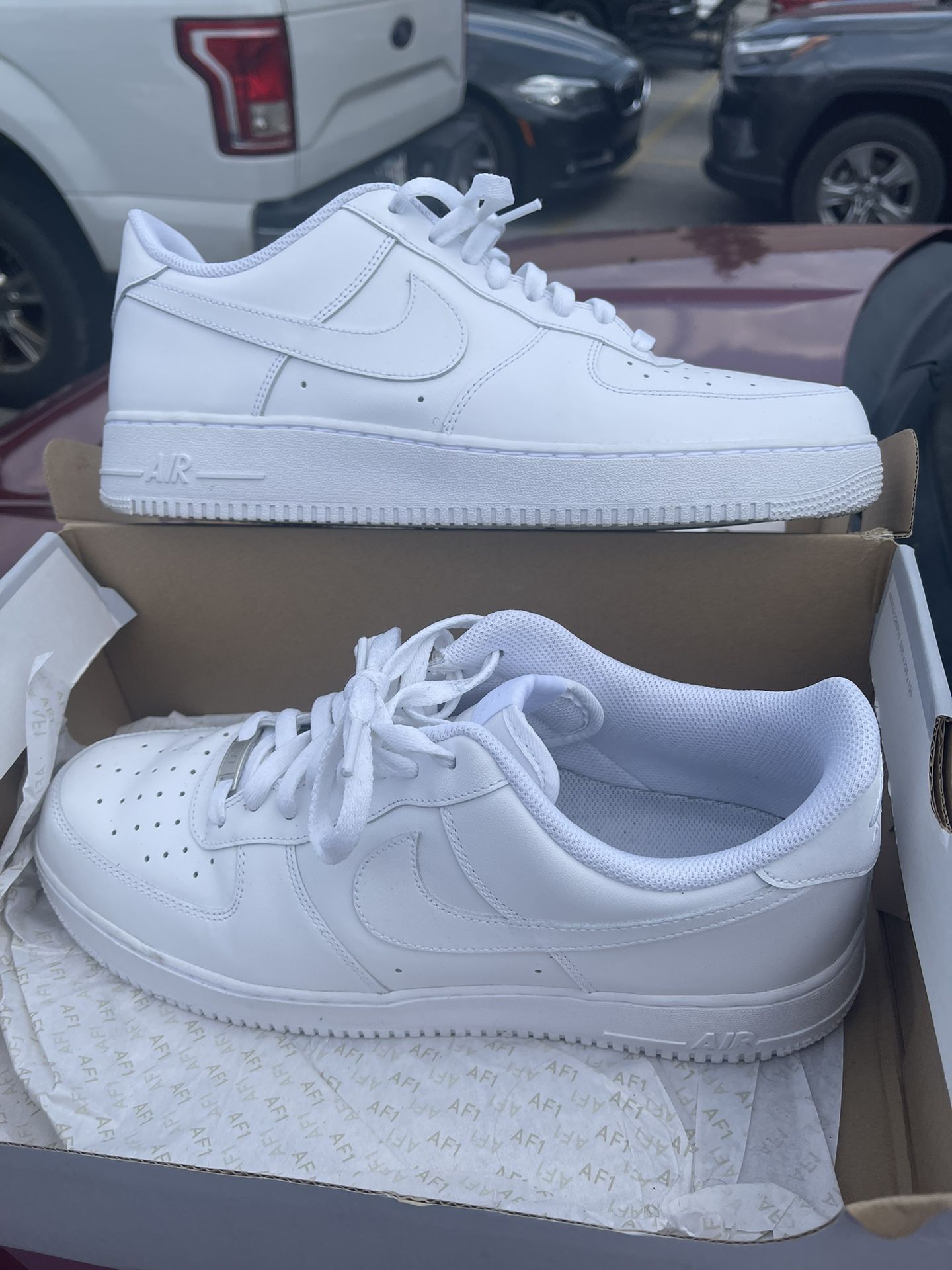 Clean Air Force Ones Size 13