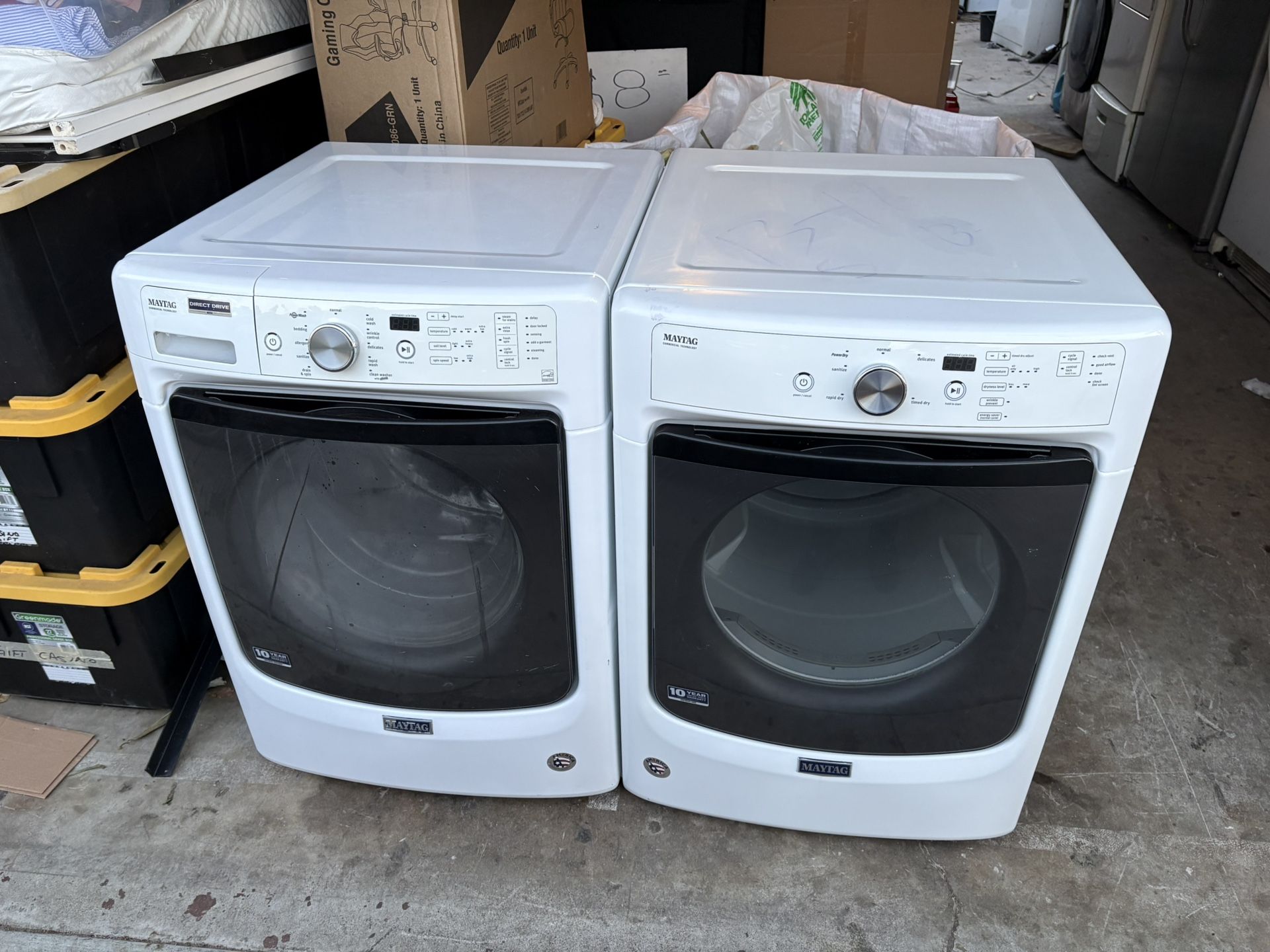Maytag Stackable Washer And Gas Dryer