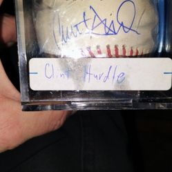 Clint Hurdle Autograph Baseball 
