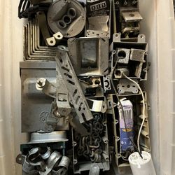 Big Container Full Of Electrical Boxes 