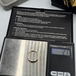 Solid 14kt Gold Ring with Diamonds Anillo De Oro 14kt Con Diamantes