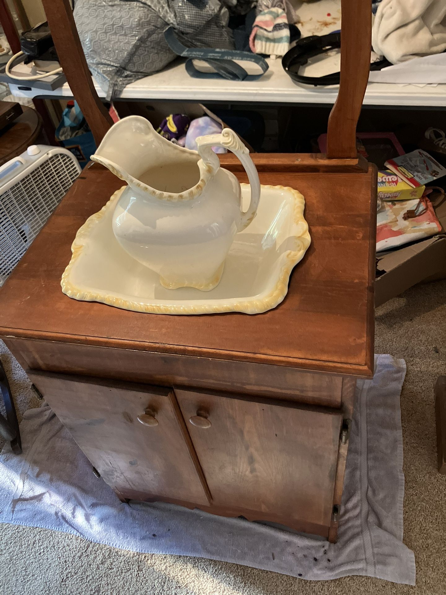 Antique Wood Washtub