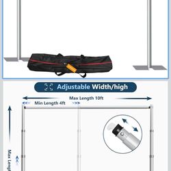 SLOW DOLPHIN 10x 10 Pipe and Drap Backdrop Stand 