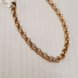 14karat Gold Link Bracelet 6g, 8inch