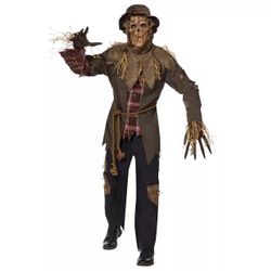Adult haunting Scarecrow Halloween Costume Size M