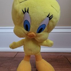 1994 Tweety Bird Looney Tunes 11" Plush,  Bendable