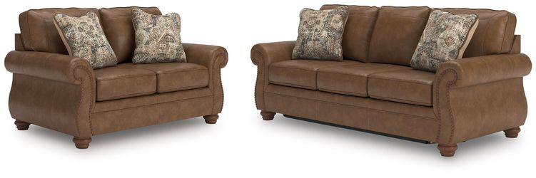 Chasemore Earth Queen Sofa Sleeper and Loveseat (Online Special Price)