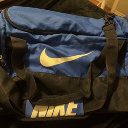Blue Nike Duffle Bag