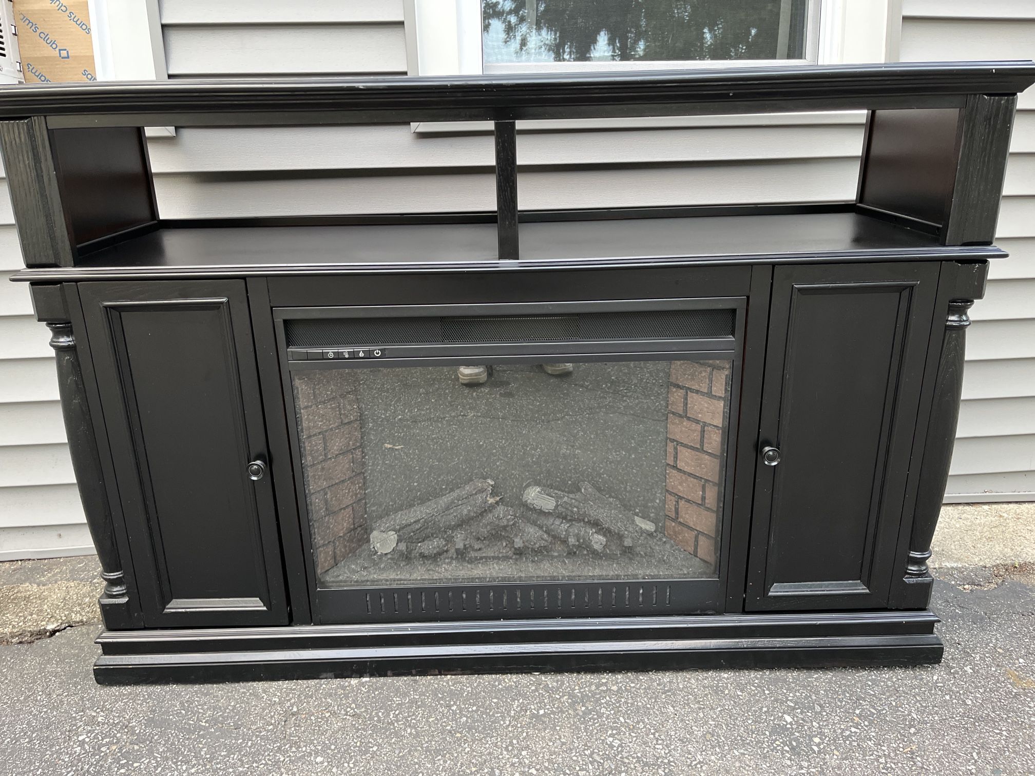 Electric Fireplace with TV Stand – Excellent Condition OBO