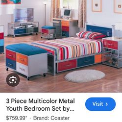 Pottery barn Locker Style Full Over Full Bunk And Dresser Set
