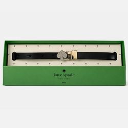 Kate Spade New York Embellished Leather Slim Reversible Belt