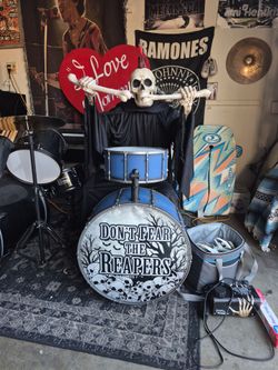 Halloween reaper drummer
