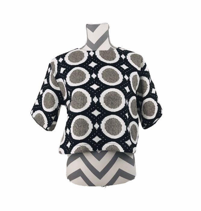 Beulah Style Circle Print Top - Size L