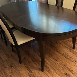 Dining table extendable 6-8 person