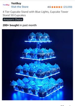 Blue Light cupcake stand