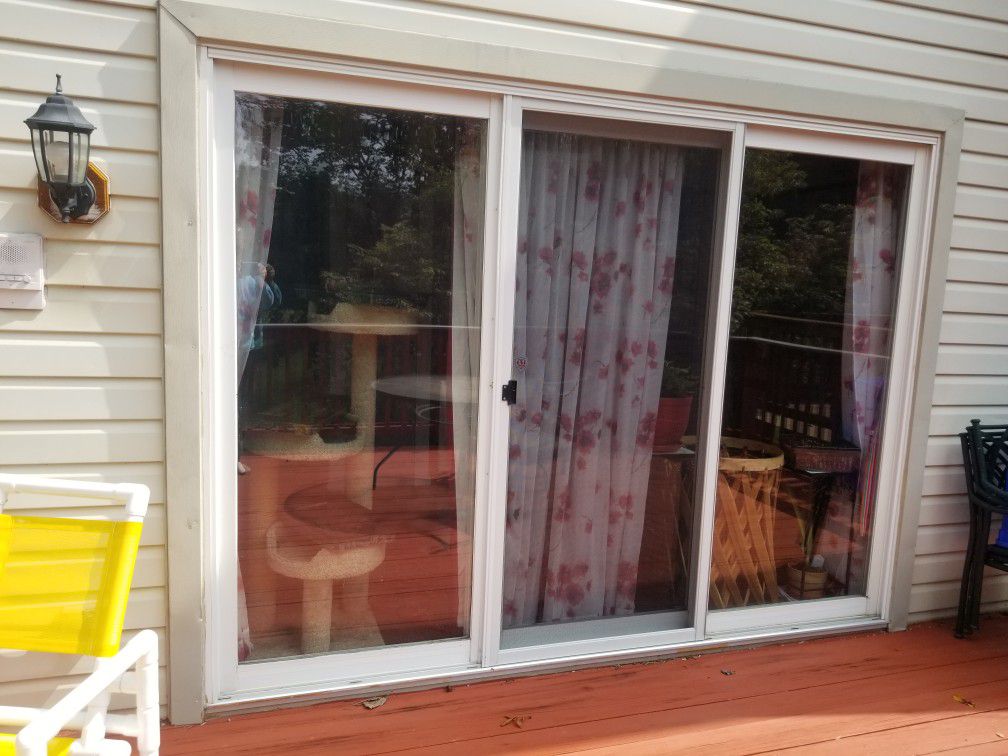 9ft sliding glass doors - two