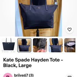 Kate Spade Nylon Tote NWT. Pu Bridgewater