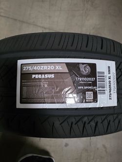 Brand New Tires (1) Pegasus HPX Sport (275/40ZR20XL) (Single) ($99)