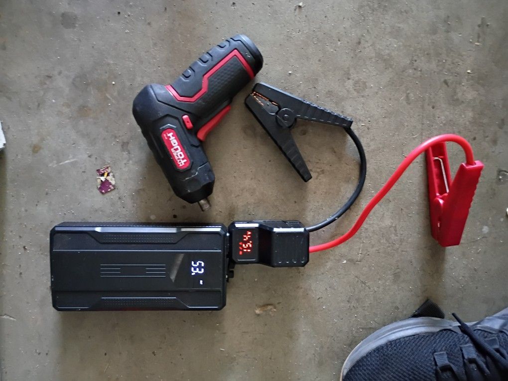 Car Battery Jumper And Hand Drill Wireless