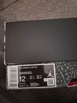 Brand new retro jordan 3 size 12