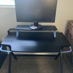 Acer Monitor 27inch Respawn Blue Gaming Desk