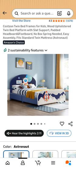 Kids space bed!