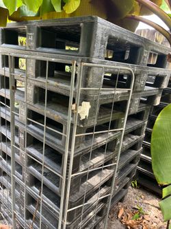 Heavy duty pallets plastic 37 x 32 in