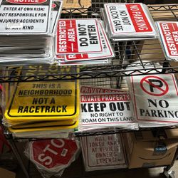 Over 200 Signs Available